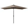 vidaXL Garden Parasol with Powder-Coated Steel in Taupe