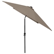vidaXL Garden Parasol with Powder-Coated Steel in Taupe