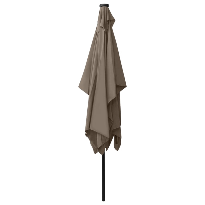 vidaXL Garden Parasol with Powder-Coated Steel in Taupe