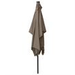 vidaXL Garden Parasol with Powder-Coated Steel in Taupe