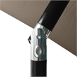 vidaXL Garden Parasol with Powder-Coated Steel in Taupe