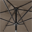 vidaXL Garden Parasol with Powder-Coated Steel in Taupe