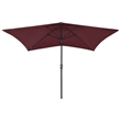 vidaXL Garden Parasol with Powder-Coated Steel in Bordeaux Red