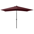 vidaXL Garden Parasol with Powder-Coated Steel in Bordeaux Red