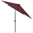 vidaXL Garden Parasol with Powder-Coated Steel in Bordeaux Red