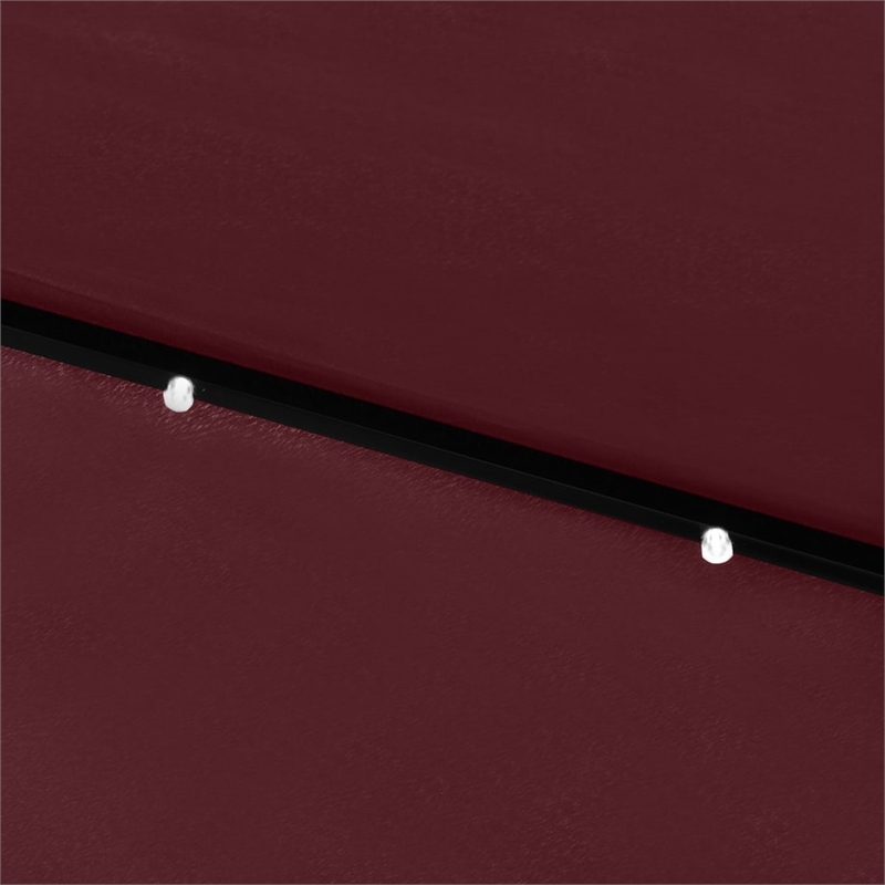 vidaXL Garden Parasol with Powder-Coated Steel in Bordeaux Red