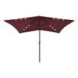 vidaXL Garden Parasol with Powder-Coated Steel in Bordeaux Red
