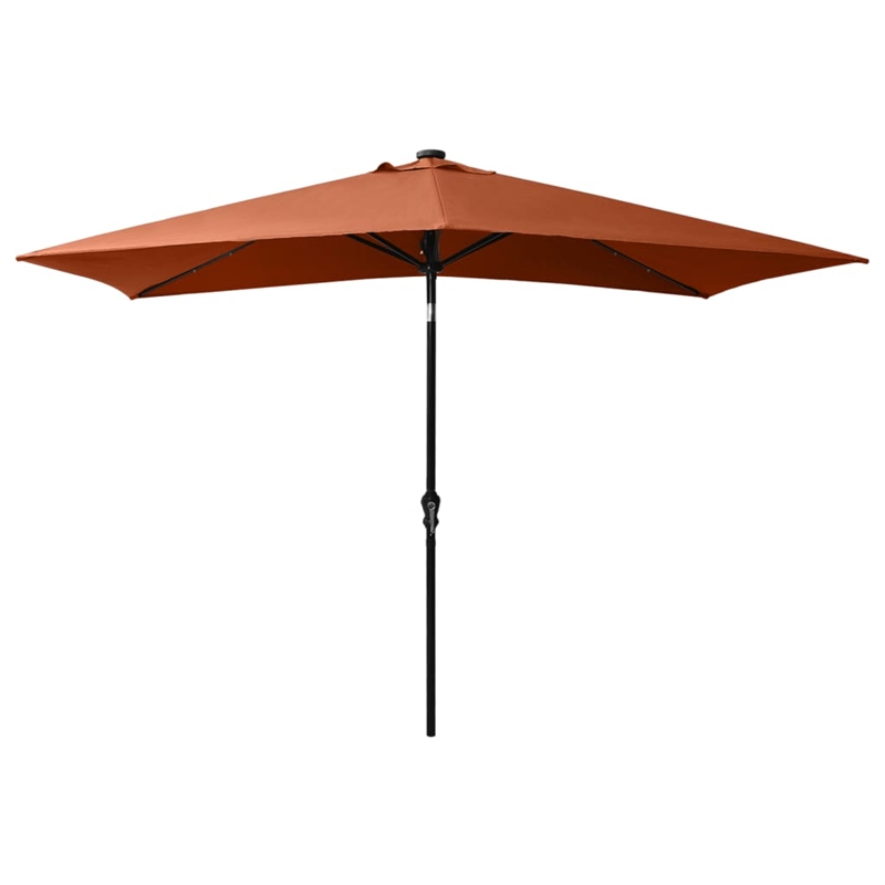 vidaXL Garden Parasol with Powder-Coated Steel in Terracotta