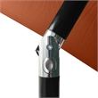 vidaXL Garden Parasol with Powder-Coated Steel in Terracotta