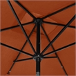 vidaXL Garden Parasol with Powder-Coated Steel in Terracotta