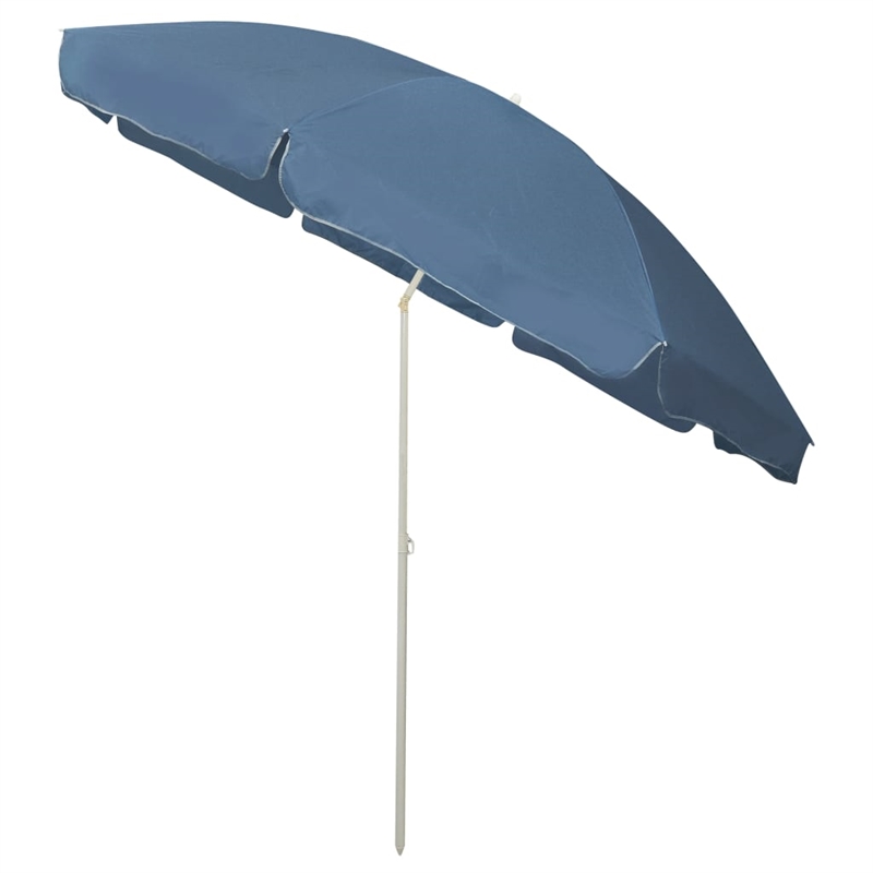 vidaXL UV-Resistant Beach Parasol in Blue