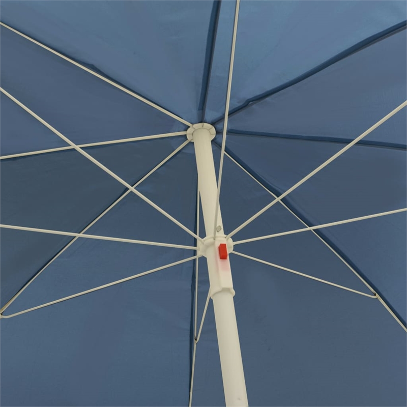 vidaXL UV-Resistant Beach Parasol in Blue