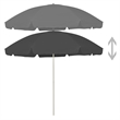 vidaXL Large Tiltable Beach Parasol in Anthracite