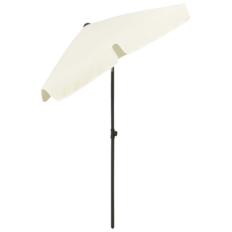 vidaXL Tiltable Beach Parasol in Sand Yellow