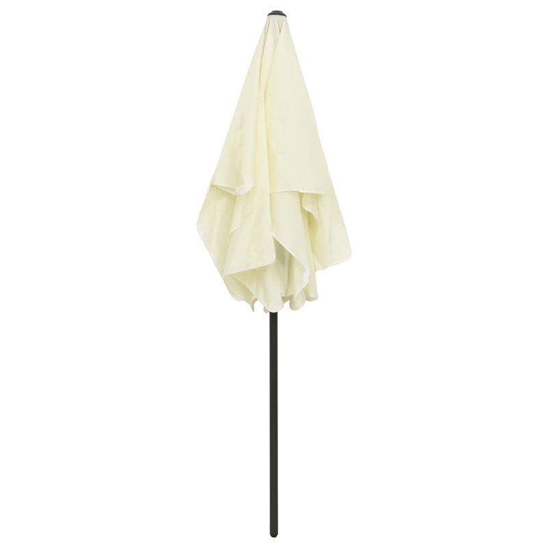 vidaXL Tiltable Beach Parasol in Sand Yellow