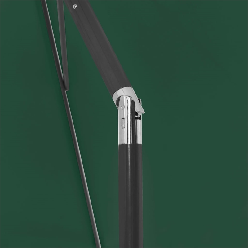 vidaXL Tiltable Beach Parasol in Green