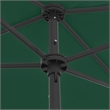 vidaXL Tiltable Beach Parasol in Green