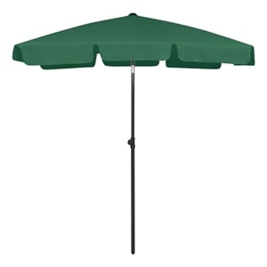 vidaXL Tiltable Beach Parasol in Green
