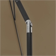 vidaXL Tiltable Beach Parasol in Taupe