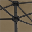 vidaXL Tiltable Beach Parasol in Taupe