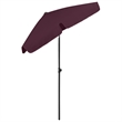 vidaXL Tiltable Beach Parasol in Bordeaux Red