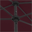vidaXL Tiltable Beach Parasol in Bordeaux Red