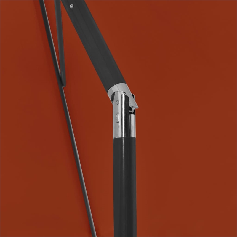 vidaXL Tiltable Beach Parasol in Terracotta