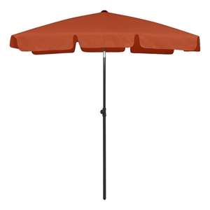 vidaXL Tiltable Beach Parasol in Terracotta