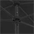 vidaXL Tiltable Beach Parasol in Black