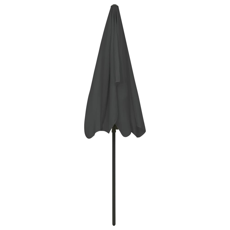 vidaXL UV-Resistant Beach Parasol in Anthracite