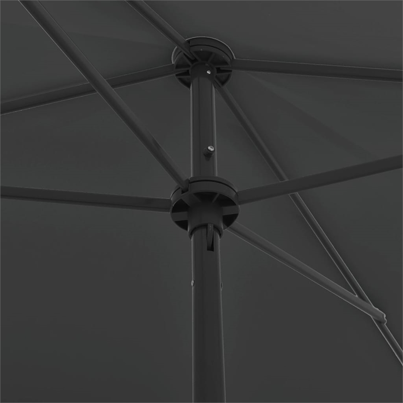 vidaXL UV-Resistant Beach Parasol in Anthracite