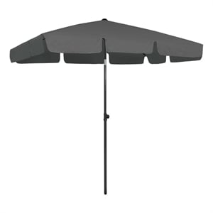 vidaXL UV-Resistant Beach Parasol in Anthracite