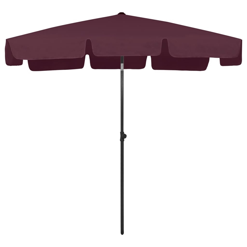 vidaXL Beach Parasol Bordeaux Red