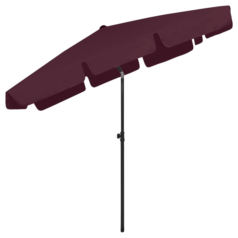 vidaXL Beach Parasol Bordeaux Red