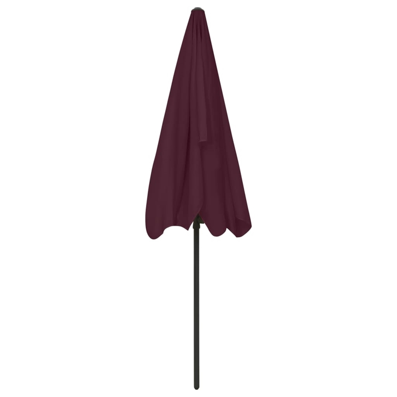 vidaXL Beach Parasol Bordeaux Red