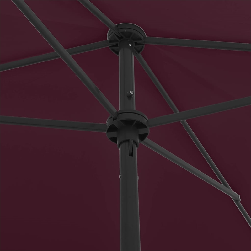 vidaXL Beach Parasol Bordeaux Red
