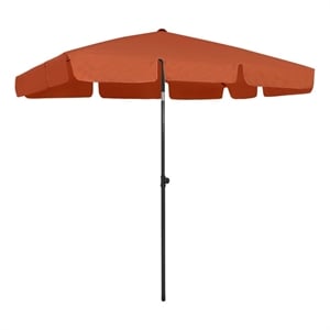 vidaXL Tiltable Beach Parasol in Terracotta