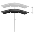 vidaXL Tiltable Garden Parasol in Anthracite