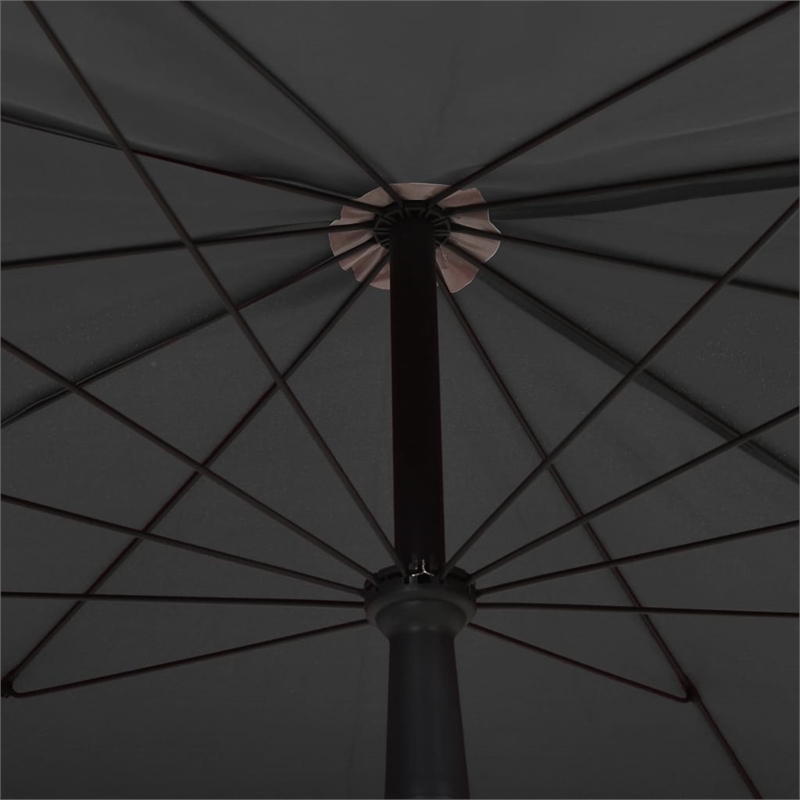 vidaXL Tiltable Garden Parasol in Anthracite