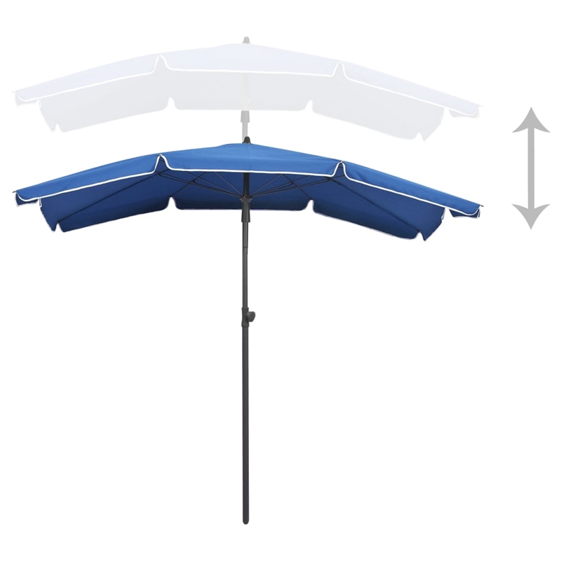 vidaXL Garden Parasol in Azure Blue