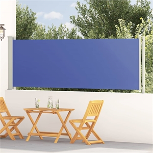 vidaXL 46.1 x 236.2 in Side Awning with PU coating in Blue