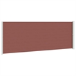 vidaXL Retractable Side Awning with PU coating in Brown