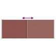 vidaXL Retractable Side Awning with PU coating in Brown