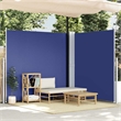 vidaXL Side Awning with PU coating in Blue