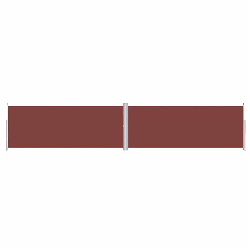 vidaXL Side Awning with PU Coating in Brown