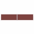 vidaXL Side Awning with PU Coating in Brown