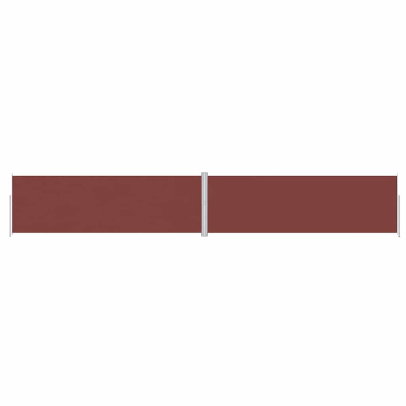 vidaXL Large Retractable Side Awning in Brown