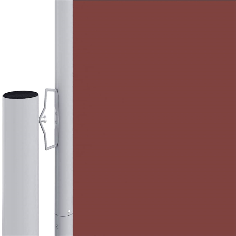 vidaXL Large Retractable Side Awning in Brown