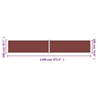 vidaXL Large Retractable Side Awning in Brown
