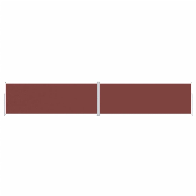 vidaXL Extra Long Retractable Side Awning in Brown